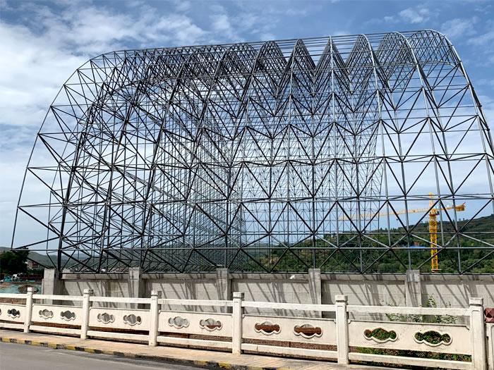 舟山山寨矿储煤棚网架
